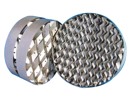 <b>我廠(chǎng)在上?；ぱ芯吭褐笇?，專(zhuān)業(yè)生產(chǎn)新型高效波紋規整填料及散堆填料，可采用不銹鋼、銅 、鋁、純鈦、鉬五鈦、等材質(zhì)制作。在香料、農藥、精細化工、石油化工等領(lǐng)域得到廣泛</b>